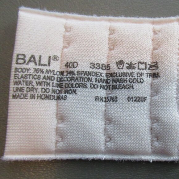 Bali Women's Seamless Underwire Minimizer Bra, Rosewood Animal Print, 40D - Picture 6 of 6